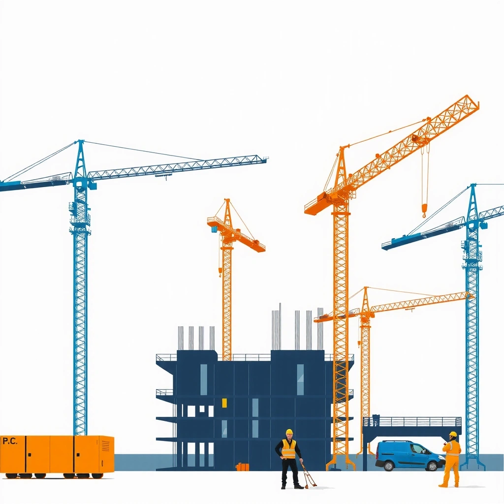 Construction site illustration